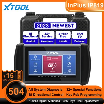 2023 XTOOL InPlus IP819 OBD2 Диагностика на Автомобилни Инструменти Ключова Програмист Активен Тест 30 + Услуги Целия Системен Диагностичен Скенер