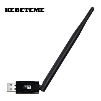 KEBETEME 150 Mbps безжичен USB WiFi адаптер Бърз Външен безжичен Wi-Fi приемник мрежова карта USB Lan карта за лаптоп