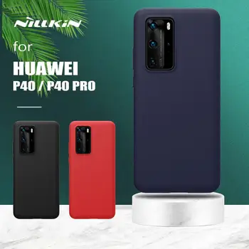 за Huawei P40 P40 Pro Калъф Nillkin Flex Луксозен Течен Силикон Тънък Мек На Допир TPU Делото за Huawei P40/P40 Pro Калъф За вашия Телефон