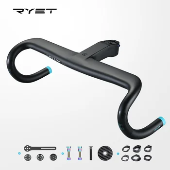 RYET Интегриран въглеродни влакна Пътен Волана OD2 28,6/31,8 мм, Лост За Автомобилния велосипедни Дръжки, Вграден Кокпит За Състезателни Велосипеди