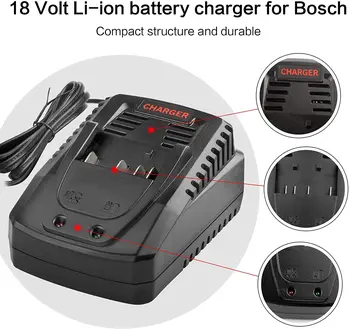 3A Литиево-йонна Батерия Зарядно Устройство За Bosch 14,4 18 На Батерията BAT609 BAT609G BAT618 BAT618G Зарядно Устройство AL1860CV AL1814CV AL1820CV и 1.6 A