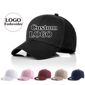 Потребителски лого Писмо Бродерия Baseabll шапки Унисекс памук, регулируема на Шофьора възстановяване на предишното положение шапки Дишаща Татко шапки