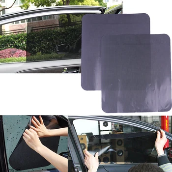 Висококачествен PVC Материал 2 елемента Странично Прозореца на Колата Окото Фолио на Предното Стъкло на окото козирка стикер UV защита