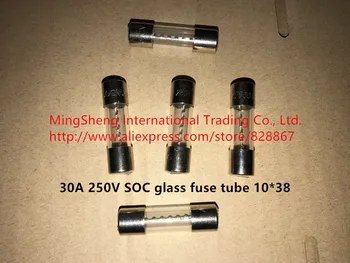 Оригиналната нова 100% стъклена тръба предпазител SOC 30A 250V 10*38