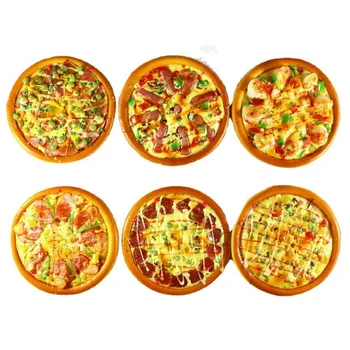 6 инча Моделиране Бекон, Царевица Пица Модел на Изкуствена Шунка Сирене Пица Пълен Апетит Начало Декор на Пицария, Ресторант Витрина Дисплей
