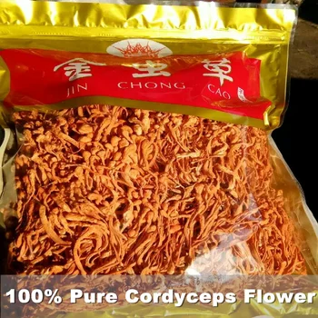 1000 гр Китайски Органични Диви Цветя от Cordyceps Sinensis Цвете с Високо Качество Чисти Као Хуа За Подобряване на имунитета Подаръци За Рожден Ден