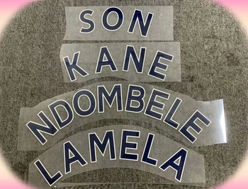 2020 Тъмно син, СИН на Бейл Кейн Ламела Ндомбеле Nameset да Конфигурирате каквото и Име Номер на Печат Футболен Кръпка Икона