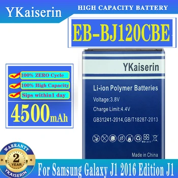 YKaiserin EB-BJ120CBE 4500 mah Батерия За Samsung Galaxy J1 2016 Издание Версия J120F Express 3 Express3 J120A J120T SM-J120F