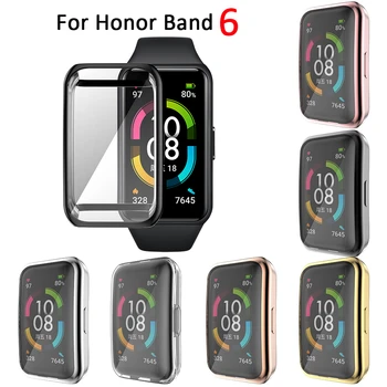 Смарт Часовник С TPU Покритие Full Screen Protector е Предпазен Калъф За Band Honor 6 Huawei Band 6