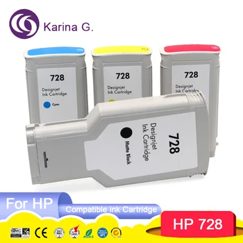 За HP 728 Съвместима мастило касета За HP 728 HP 728, подходящи за мастилено-струен принтер DesignJet T730 T830