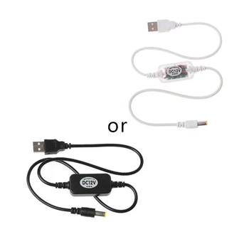 USB Линия на увеличаване на капацитета от dc 5 до постоянен ток 12 В Голяма Модул Конвертор USB Кабел-адаптер за Щепсел за Цифров фотоапарат, 2,1x5,5 м