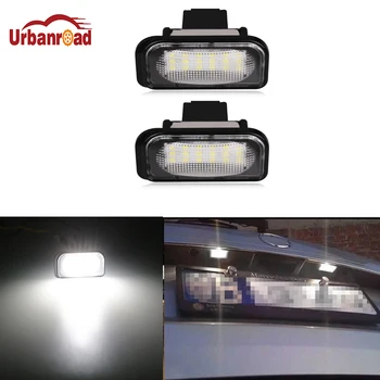 Urbanroad 1 Двойка Авто Регистрационен номер Светлина 18 LED SMD 3528 За Mercedes Benz W203 4D LED табела Лампа Benz