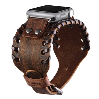 Кожата correa за Apple Watch 8 45 мм ултра 49 мм 44 мм 42 мм каишка Гривна-Маншет iwatch se apple watch 7 6 se 5 4 3 41 мм 40 мм каишка