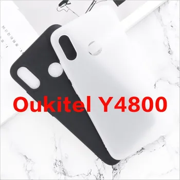За Oukitel Y4800 Калъф Мек Силиконов Калъф TPU Матиран Черен Телефон Защитна Обвивка За Oukitel Y4800 Капа Калъф Делото Калъф
