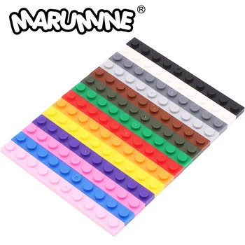 Аксесоари За Производство на пластмасови модели Marumine 4477 Плоча 1x10 MOC Строителни Тухли Детайли Монтаж на Строителни блокове на Детски Играчки