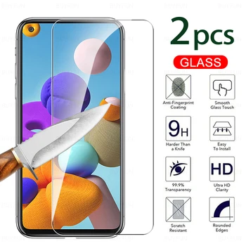 екран протектор За Samsung Galaxy A21s HD Устойчив на надраскване предната защитно фолио За samung galaxi a21s a 21s закалено стъкло