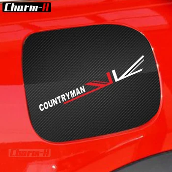 За Mini Cooper Countryman F60 Юниън Джак Стил 5D Въглеродни Влакна Винил Кола Украса Горивната Капачка Капачка на Резервоара Стикери Етикети 2017-