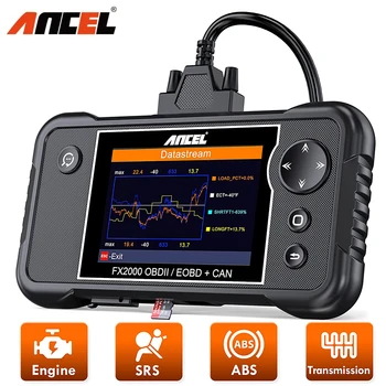 ANCEL FX2000 OBD2 Диагностичен Скенер 4 Система за Автоматично ABS, SRS Двигател, Трансмисия Сканиращ Инструмент на Професионален Автомобилен Код Четец