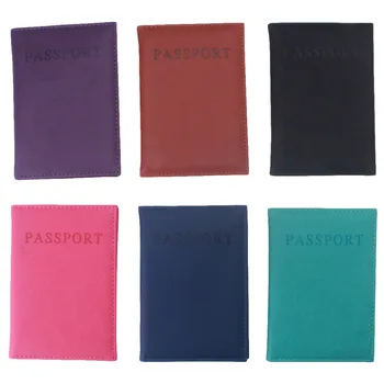 Нов Случайни Кожен Калъф за паспорт за пътуване, Чанта за документи за самоличност, Чантата за паспорт, Защитен Ръкав, Чанта за Съхранение-15