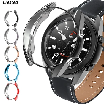Калъф За Samsung Galaxy watch 3 45 мм 41 мм samrtwatch С Меко Покритие TPU броня 41 45 мм умни часовници Защитно покритие Аксесоари