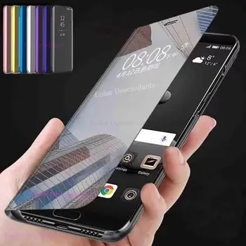 За Samsung S 6 S6 Edge Калъф Smart Флип Шкаф Огледало за Обратно виждане Калъф S6Edge Защитен Калъф Кожен Калъф за Galaxy S6 Edge G925F