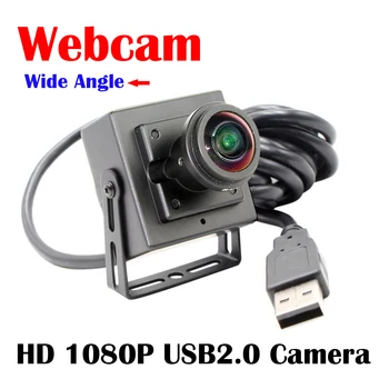 HD 2MP ВИДЕОНАБЛЮДЕНИЕ за Сигурност, Уеб Камера 1080 P Мини CMOS OV2710 UVC OTG 30 кадъра в секунда 5MP 1,8 мм рибешко око 170 градуса USB 2.0 Камера за Видеонаблюдение