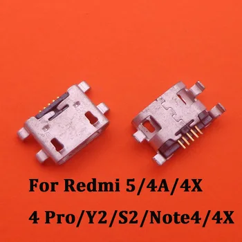 10-100 бр Конектор за зарядно устройство зарядно устройство За Xiaomi Redmi NOTE 4 4X / Redmi 4A 4X5/4 Pro/Y2/S2-Micro USB Конектор за зарядно устройство Конектор за пристанището