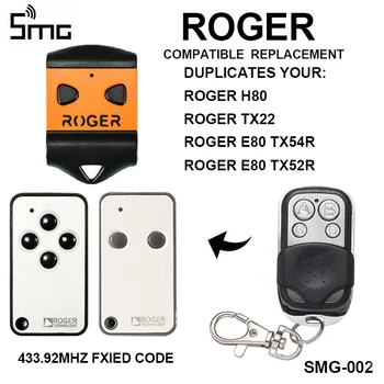 ROGER H80 TX22 ROGER E80 TX54R TX52R дистанционно управление на гаражни врати ROGER дистанционно восъчни гаражни ключове за управление на портата 433,92 Mhz