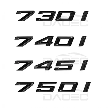 Авто 3D ABS Багажника Букви Лого Икона Емблемата Стил Стикери Стикер За BMW 7 Серия, 730i 740i 745i 750i E65 E66 F01 F02 G11 G12