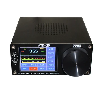 ATS-25 Полнодиапазонный радио FM AM (MW и SW) SSB (LSB и USB) Предварително конфигурирани диапазони шунка радио