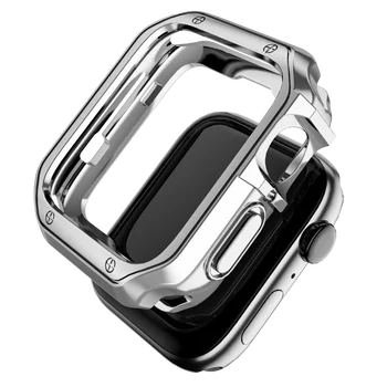 Калъф от TPU за Apple Watch 45 mm/41 мм 44 мм/40 мм 42 мм/38 мм, аксесоари за броня, Защитно фолио за екрана iWatch Series 6 5 4 3 SE 7, калъф
