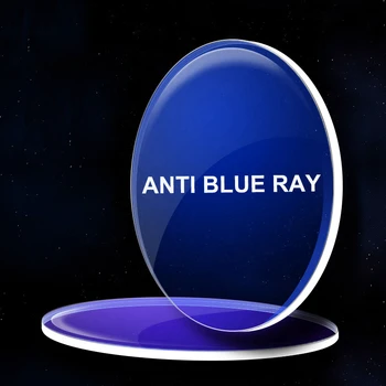 1,56 (+6,00 ~ -8,00) Rx Анти Blue Ray, CR-39 Смола Асферичните Лещи за очила, Късогледство Далекогледство Пресбиопия Оптични лещи