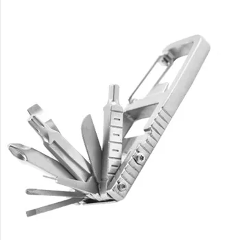 13-в-1 EDC Сгъваема Многофункционална Отверка Отварачка за Бутилки Ключодържател Експрес-нож Игра на Иглата на Преносими Ръчни инструменти от неръждаема стомана