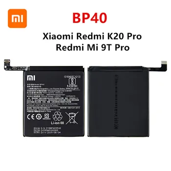 Въведете mi 100% Оригинална Батерия BP40 4000 ма За Xiaomi Redmi K20 Pro/Mi 9T Pro BP40 Висококачествени Сменяеми Батерии За Телефони