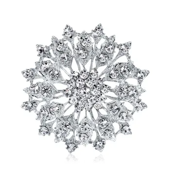 Европейската Мода Бижута Луксозен сплав crystal брошка кристална От Swarovskis Аксесоари за дрехи с цветове аксесоари