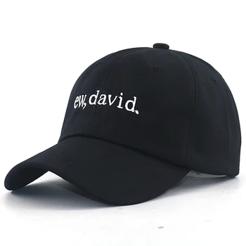ew david бродерия модерна бейзболна шапка памучен мека хип-хоп шапка за татко нови спортни шапки унисекс