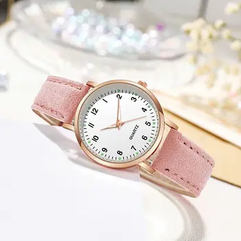 Reloj Mujer 2022 Най-Продавани И Евтини 9 Цвята Прости Кожени Кварцови Часовници За Жени Модно Ежедневното Рокля Луксозни дамски часовник