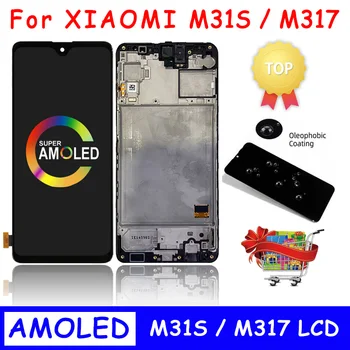 100% Тест OLED M31S LCD Дисплей За Samsung Galaxy M31s LCD SM-M317F M317F/DS Сензорен Дисплей Дигитайзер, Монтаж на Панел