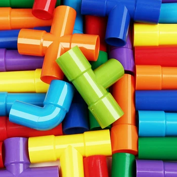 Направи си САМ Вик градивните елементи на Играчки Просвещающий Тръби на Тунел Изграждане на Развиване на Основните Дизайнерски Играчки За Деца Тухла