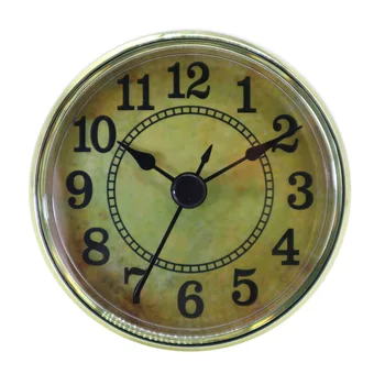 Монтаж/поставяне на кварцови часовници 2,76 инча (70 мм) с арабска цифра, кварцов механизъм (златна украса)