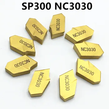 10 броя SP300 NC3030 режещо острие струг струг инструмент твърдосплавен инструмент с ЦПУ токарное канавочное острието SP300