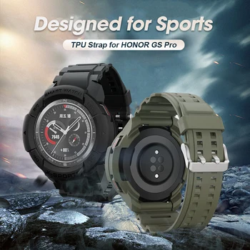 Каишки за ръчни часовници honor gs pro gspro смарт часовник каишка за носене комплект аксесоари за носене на гривна tpu обвивка протектор