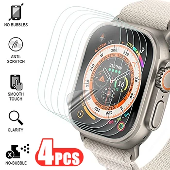 4 бр. Гидрогелевая филм за Apple Watch Ultra 8 7 6 SE 5 4 3 2 Защитни Фолиа за часа на серията от 49 мм 38 мм 42 мм 45 мм 41 мм 40 мм 44 мм