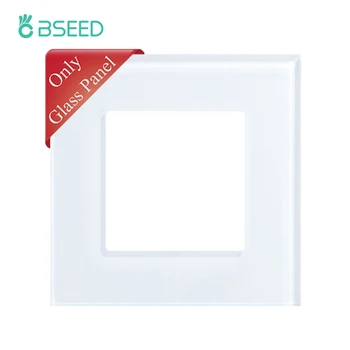 BSEED Кристал Стъкло Стандарт на Великобритания от ЕС на 86 157 228 299 мм Единична Двойна тройна полза Четирикратна Стъклена рамка Само Бяла стъклена рамка