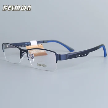 Рамки За Очила Belmon Мъжки Брандираната Компютърна Оптична Рецептурная Рамки За Очила С Прозрачни Лещи, Рамки За Очила За Мъже 2387