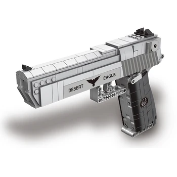 Нов Xingbao 24004 Събрание Играчка Пистолет Модел 528 бр. Високо Моделиране Пистолет Desert Eagle Строителни Блокове Играчки За Момчета Коледен Подарък