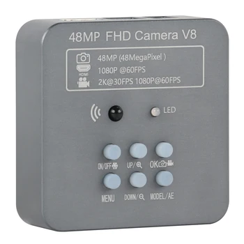 48MP 2K 1080P 60FPS, HDMI, USB Промишлен Електронен Дигитален Микроскоп Помещение Увеличение C-Mount Led Лампа За Ремонт Телефон