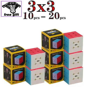 Магически Пъзели Продажба на Едро на Пратката 3x3x3 QiYi Магически Куб 3x3x3 Warrior ' S Войн W Платно W 3x3 Професионални Високоскоростни Кубчета Набор от Играчките