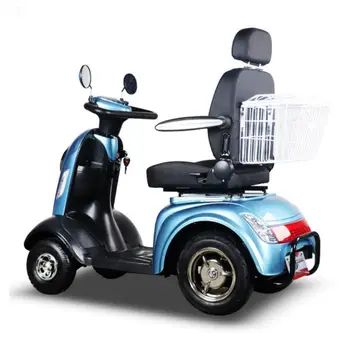 Електрически магнитна спирачка плавен който има низкоскоростной четырехколесный електрически скутер за възрастни хора с увреждания с облегалката за глава на седалката