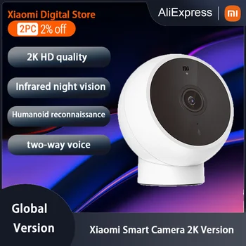 IP камера Xiaomi 2K Глобалната версия на Магнитно Закопчаване MJSXJ03HL Умен Дом Инфрачервено Нощно Виждане Двупосочен Гласово Повикване Откриване на Движение